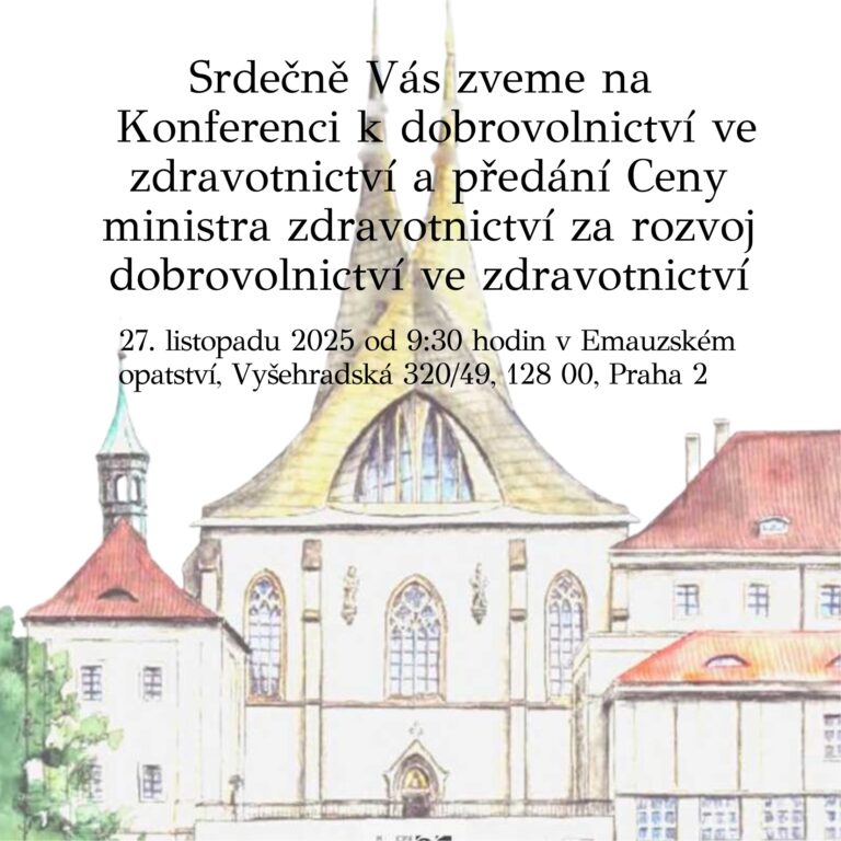 Konference k dobrovolnictví ve zdravotnictví a slavnostní předání Ceny ministra zdravotnictví za rozvoj dobrovolnictví ve zdravotnictví 2025